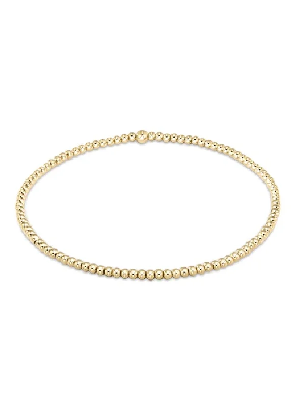 Infinity love bracelet-CLASSIC GOLD BEAD BRACELET