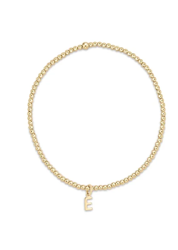 Textured chain bracelet-RESPECT INITIAL CHARM BRACELET