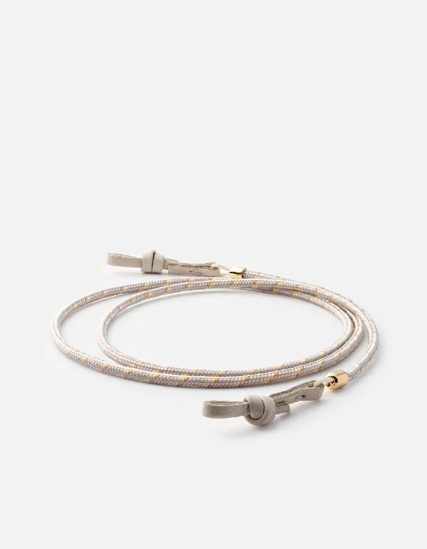 Gold plated bracelet-Nexus Nylon Sunglass Cord, Gold Vermeil