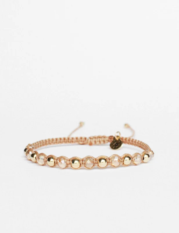 Hammered gold bracelet-Lucia 18k Gold in Honey