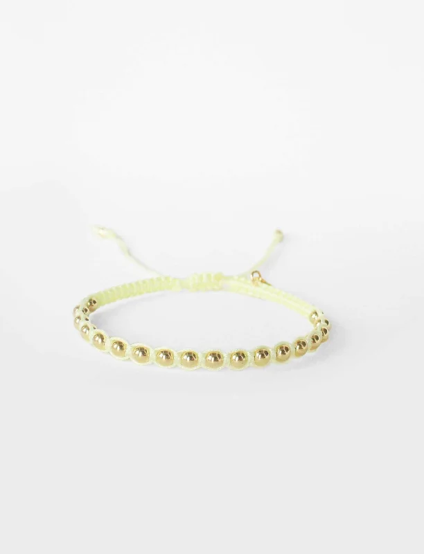 Elegant halo bracelet-Paloma 18K Gold in Cream