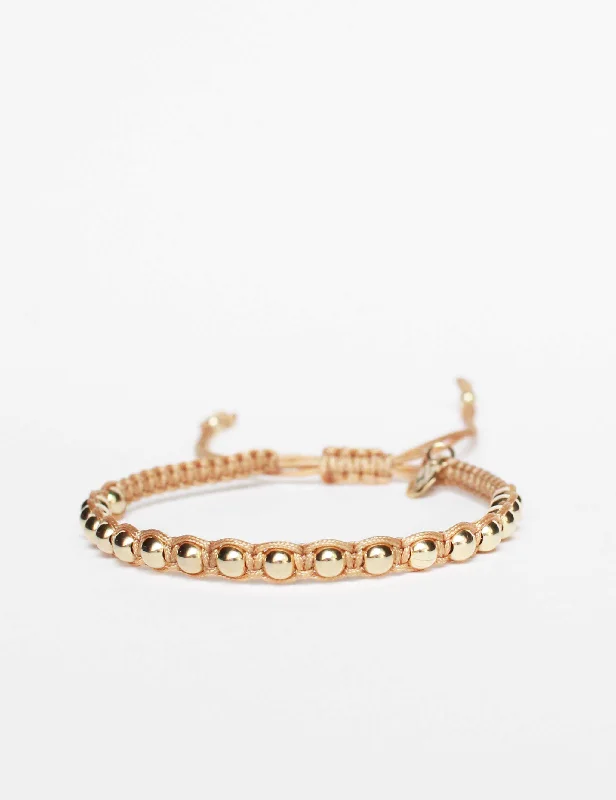 Bohemian beaded bracelet-Paloma 18k Gold in Honey