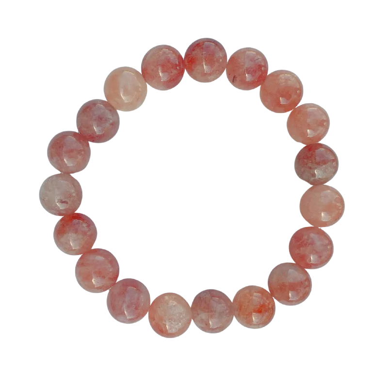 Emerald gemstone bracelet-Sunstone Jade 10mm Bracelet