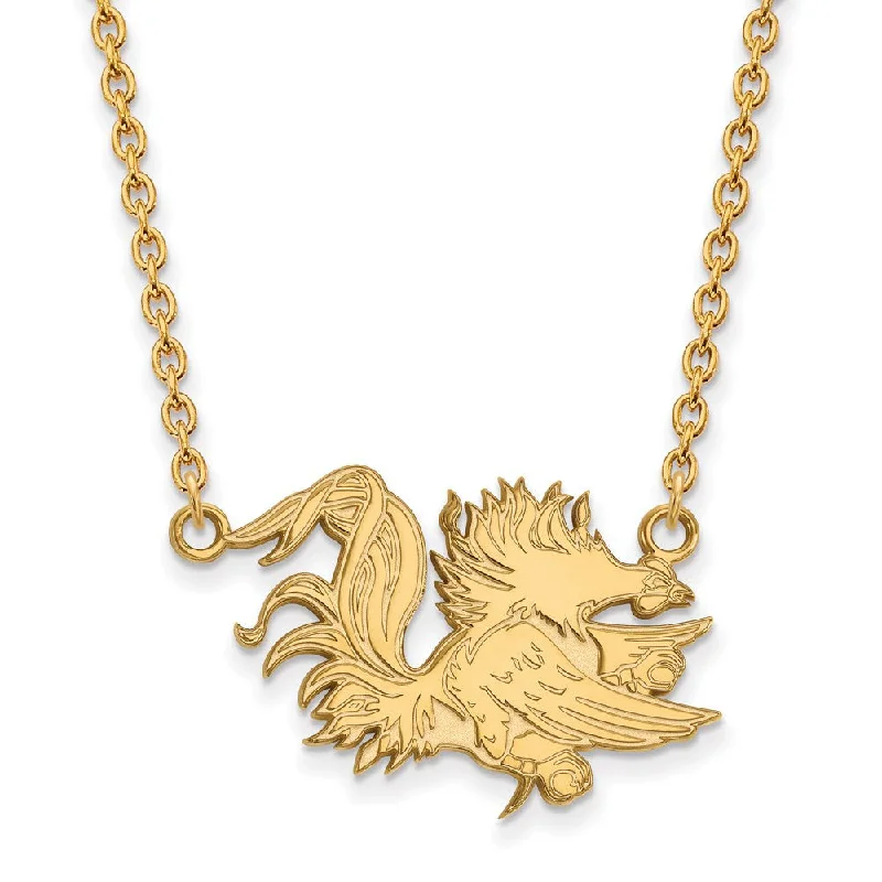 14k Gold Plated Silver South Carolina Large Pendant Necklace