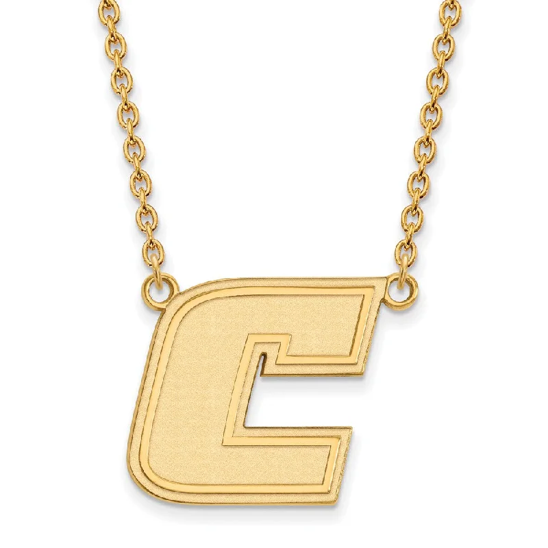 14k Gold Plated Silver U of Tenn at Chattanooga LG Initial C Necklace