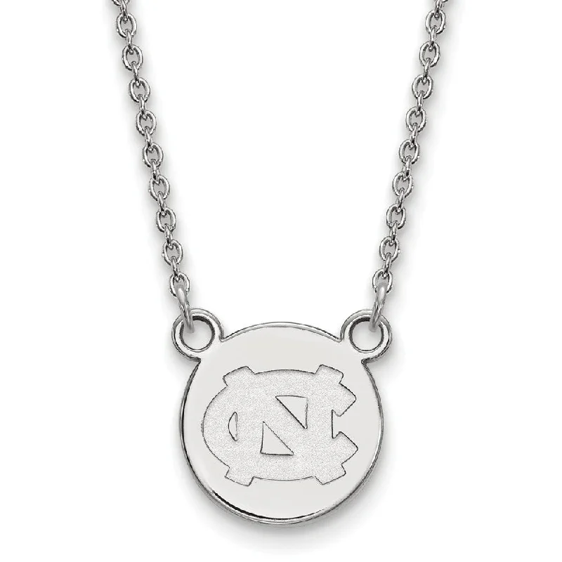 Sterling Silver North Carolina Small Disc Necklace