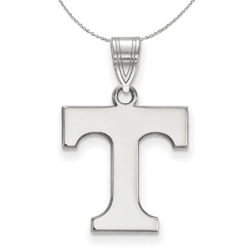 Sterling Silver U. of Tennessee Medium Initial T Necklace