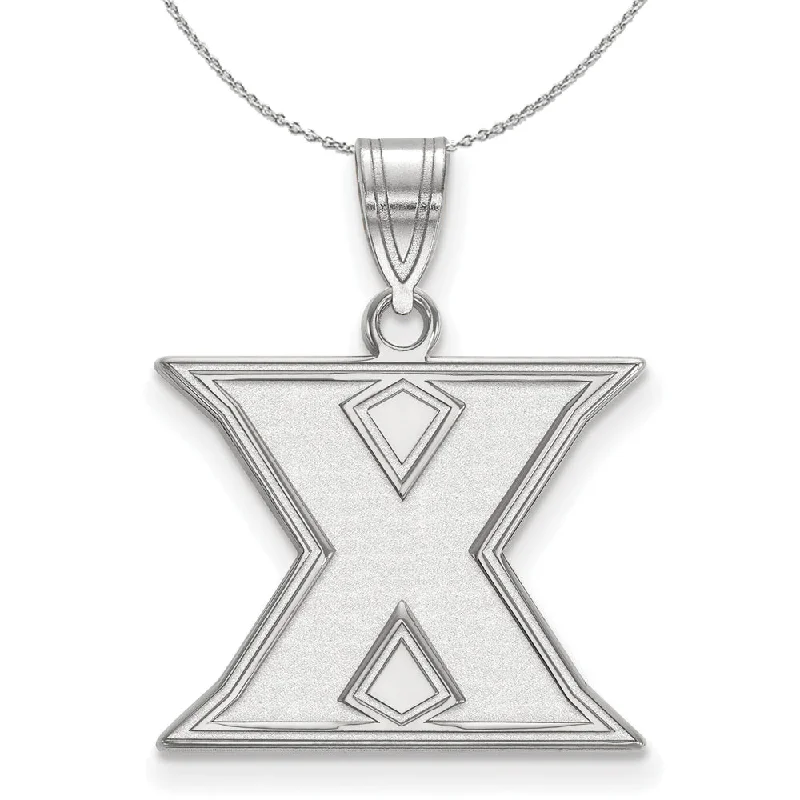 Layered bohemian necklace-Sterling Silver Xavier U. Medium Initial X Necklace