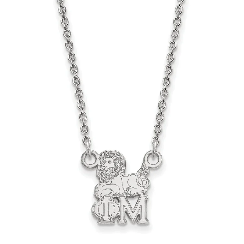 Sterling Silver Phi Mu XS (Tiny) Necklace