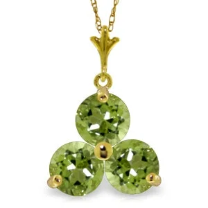 Textured chain necklace-0.75 Carat 14K Solid Yellow Gold Crossings Peridot Necklace