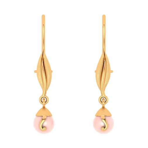 Spiral design earrings-18k Gold Stardust Dangler Earrings From Online Exclusive