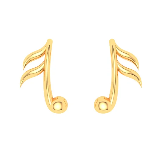 Stackable stud earrings-18KT Musical Note Gold Bracelet From Online Exclusive Collection