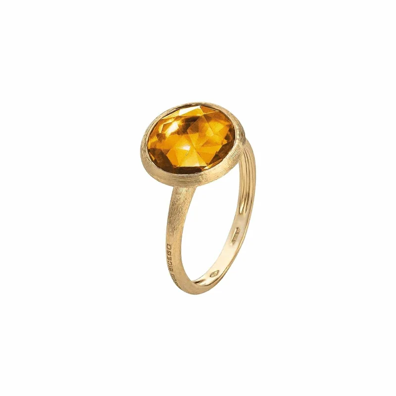 Infinity knot ring-Medium Citrine Ring