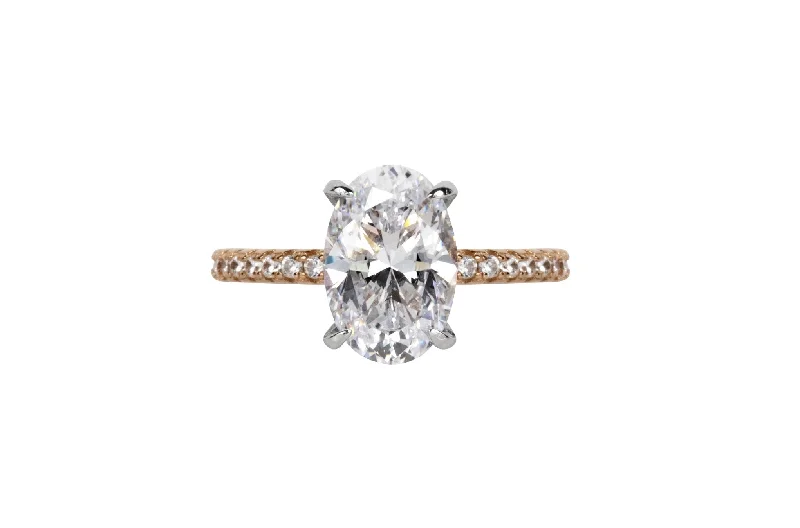 Aquamarine solitaire ring-The Blakely Ring (2.2 Carat)