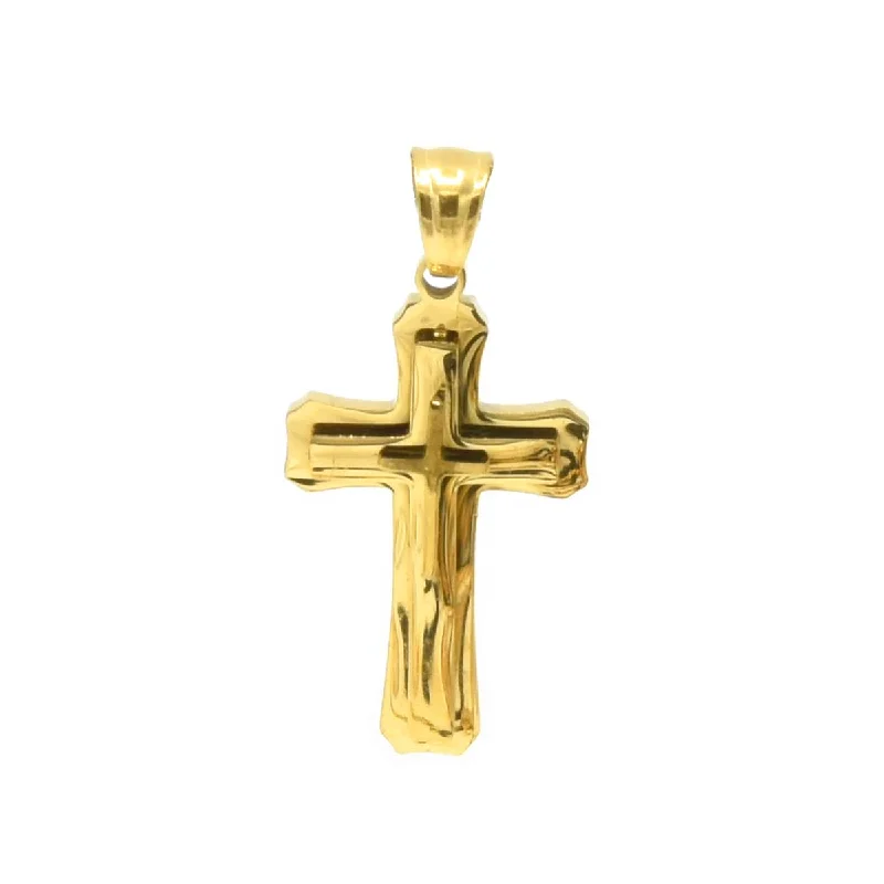 Hammered gold earrings-SP-1346, cross, 17mm width, 28mm high, 4mm thick, 2 different colors